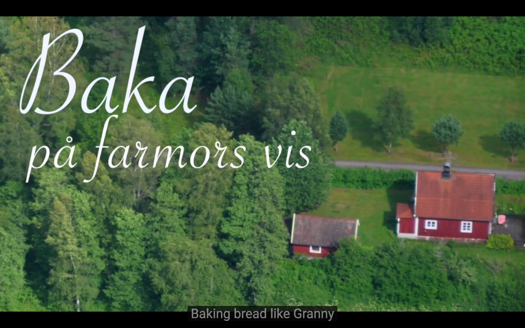 Länk till filmen "Baka på farmors vis". Öppnas i youtube.com